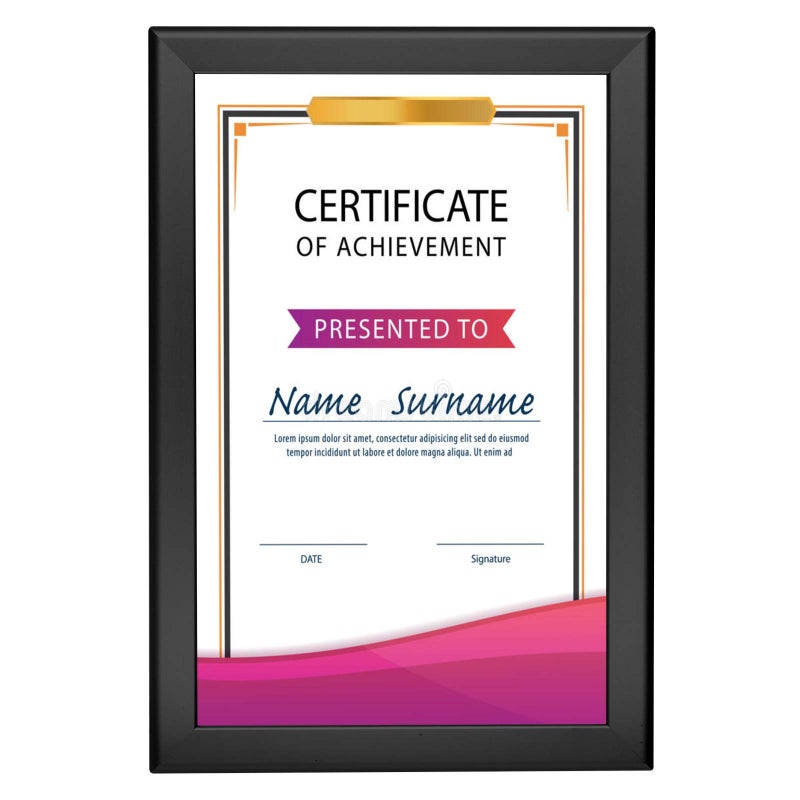 SnapeZo Photo Frame 11x17, Black, 1.25 Inch Aluminum Profile, Front-Loading Snap Frame, Wall Mounting, Professional Series - Image 1